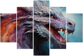 Tablou - Ilustrație a unui dragon (150x105 cm)