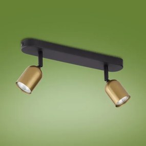 Spot LED RGBW reglabil TOP 2xGU10/6,5W/230V 2700-6500K auriu/negru
