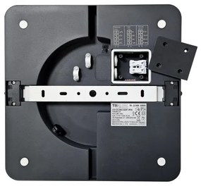 Plafonieră LED cu senzor pentru baie ELLÉ LED/24W/230V 26x26 cm IP54 antracit