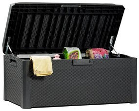 SANTORINI PLUS cutie depozitare plastic gradina 550 L - grafit