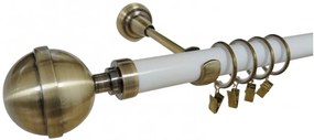 Galerie simpla KULA LUX /25 - alb/aur antic (Alege marime: 140 cm)
