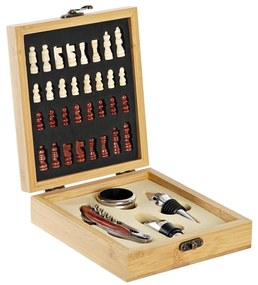 Set sah cu accesorii pentru vin 15x17 cm