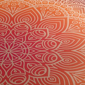 Tablou - Mandala artă (cu ceas) (90x30 cm)