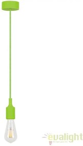 Lustra, Pendul design Industrial Style, finisaj verde, diametru 8cm, Roxy 1415 RX