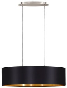 Lustră pe cablu Eglo 55266 MASERLO 2xE27/60W/230V negru