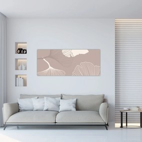 Tablou - Frunze bej N⁰1 (120x50 cm)