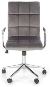 Scaun de birou Gonzo 4 Velvet Gri – H105 cm