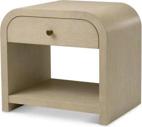 Noptiera design LUX, Furnir de stejar albit, Rhodes