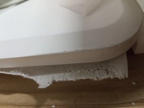 OFERTA Masa de dining alba BERGEN 120x80 cm calitate II