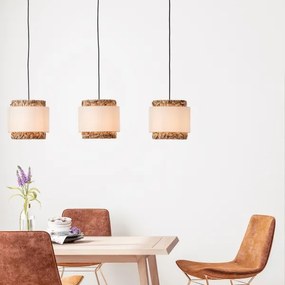 Lustră pe cablu Brilliant WATERLILLY 3xE27/60W/230V crem