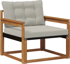 vidaXL Set de canapele de exterior Lemn solid de Acacia și Textilene