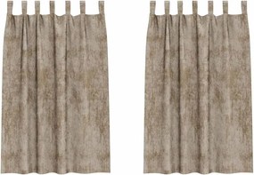 vidaXL Cortine din catifea 2 pcs Șampanie 175 x 140 cm Catifea