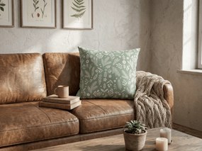 Husa perna din polibumbac ARBORA 45x45 cm, verde