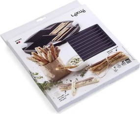 Tava pentru copt pretzel si grissini Lekue 1009038, 240 ml, Pana la 30 pretzel, Ø25x1,9 cm, -60/+220°C, Maro