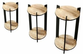 Suport pentru flori Flower Desk Round - Stejar