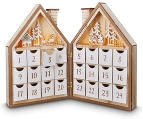 Decorațiune LED de Crăciun Brilagi LED/2xAAA calendar de Advent