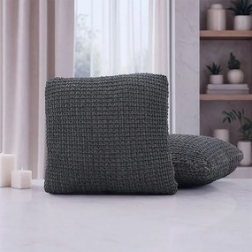 Nueva Textura Huse super elastice RUBINIA antracit feţe de pernă 2 buc (40 x 40 cm)