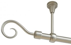 Galerie simpla prindere tavan fara inele hak 19 mm crom mat (Alege marime: 200 cm)