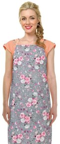 Șorț Bellatex Adela Flori de trandafir roz 67 x 84cm