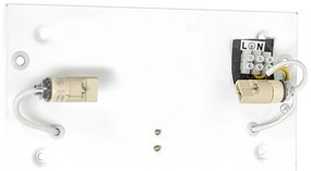 Set de 2 lămpi de perete moderne negre - Otan