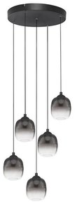 Lustra cu 5 pendule LED design modern ESSENTIAL