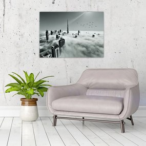 Tablou pe sticlă - Zgârie-nori, dubai (70x50 cm)