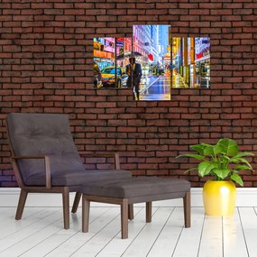 Tablou - Oraș în lumina neoanelor (90x60 cm)