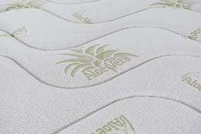 Saltea Aloe Vera Memory Pocket 7 zone, Husa Aloe Vera, Super Ortopedica, Anatomica, 160x200 cm