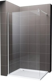 Hagser Bertina perete cabină de duș walk-in 120 cm crom luciu/sticla transparentă HGR17000022