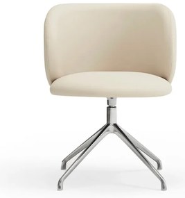 Scaun de sufragerie bej tapițat Mogi – Teulat