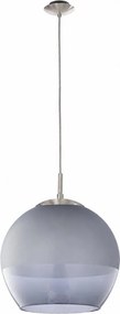 BRILAGI - LED Lustră pe cablu RETRO GLASS 1xE27/60W/230V crom mat/gri fumuriu
