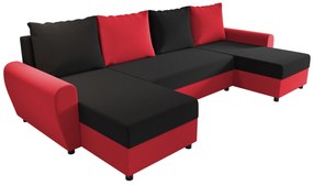 Colțar în formă de U Fleur U (roșu + Negru). 1057067