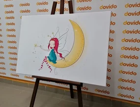 Tablou zâna magică pe lună