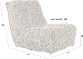 Fotoliu bej reglabil de relaxare Hamilton – Dutchbone