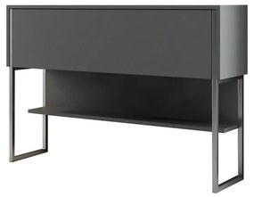 Comodă Luxe Anthracite and Silver