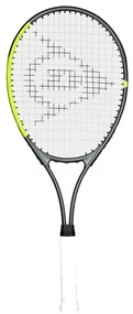 Racheta de tenis pentru copii si incepatori Dunlop™ SX Junior 27 PRO, Din aluminiu, Lungime 68.6 cm, 12 ani plus, Negru cu Verde