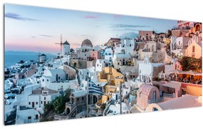 Tablou - Amurg în Santorini (120x50 cm)
