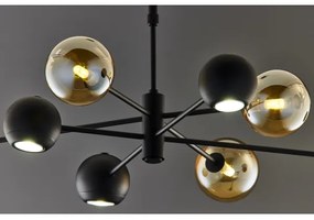 Lustră pe tijă Jupiter 1994 MOKA 4xGU10/10W/230V + 4xG9/10W/230V negru/bej