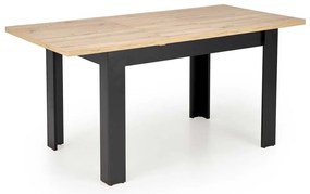 Masă de bucătărie Aseado, stejar artisan / negru