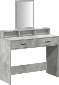 vidaXL Masă de Machiaj Gri din beton 100 x 41 x 140 cm Lemn compozit