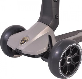 Trotineta copii pliabila din aluminiu NOVOKIDS™ Lamborghini Kick N Roll Edition , Cu roti luminoase din silicon, 3 roti,pliabila, Maner reglabil pe