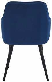 Scaun de masa NANA VELVET, albastru