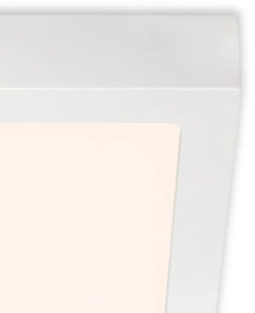 Briloner 7123-016 - Plafonieră LED FIRE, 12 W, 230 V, 3000 K (alb cald), 17 x 17 cm, alb
