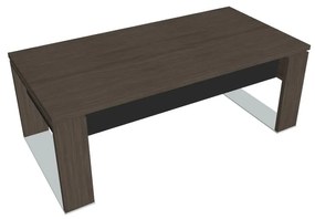Masă Verno+ S 200 x 100 cm, stejar antracit / negru