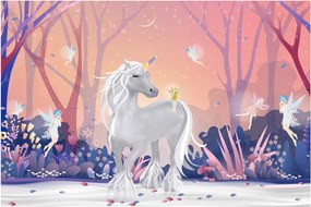 Tablou - Unicorn în pădurea fermecată (90x60 cm)