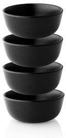 Bol 0,15l Ø10cm Nordic Kitchen, set 4 buc, negru - Eva Solo