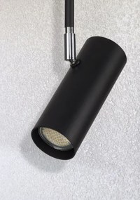 Lustră pe tijă OKO 1xGU10/25W/230V 30 cm negru