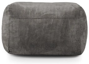 Fotoliu bean bag crem cu tapițerie din catifea reiată Plus 70 Lounge – SLOWDOWN