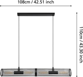 Lustră pe cablu REDCLIFFE 4xE27/40W/230V Eglo 43534
