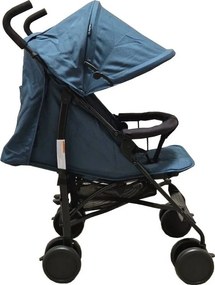 Carucior sport tip umbrela Baby Care™ PRO 818B, Spatar reglabil in 7 trepte, Pozitie somn, Amortizoare, Frana picior, Pliabil, Albastru Turquoise